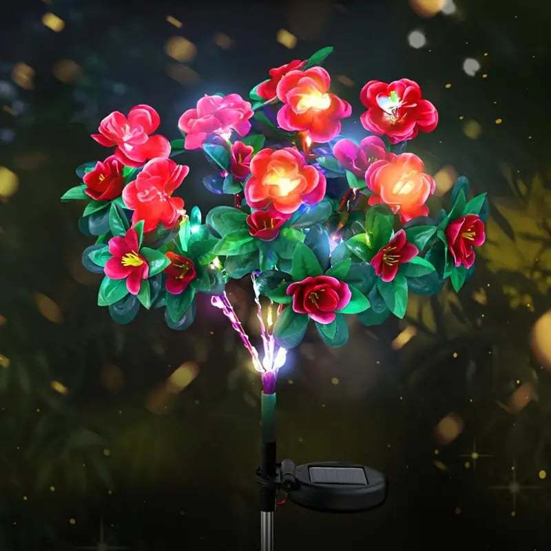 Azalea Artificial Flowers Solar Energy Festive Lantern