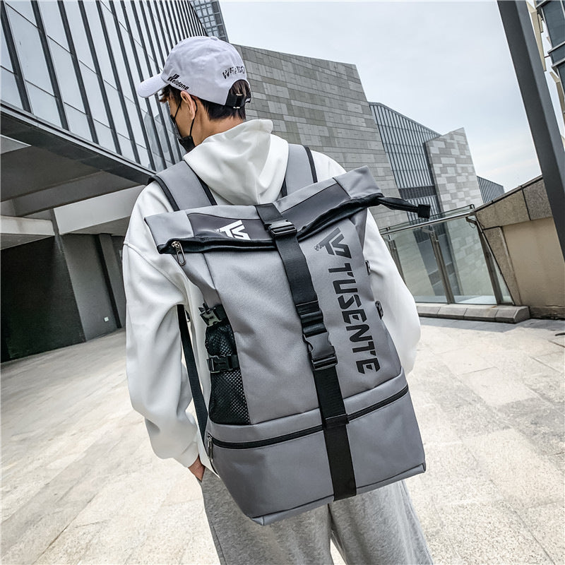 Men's Double-shoulder Computer Bag Large Capacity Sports