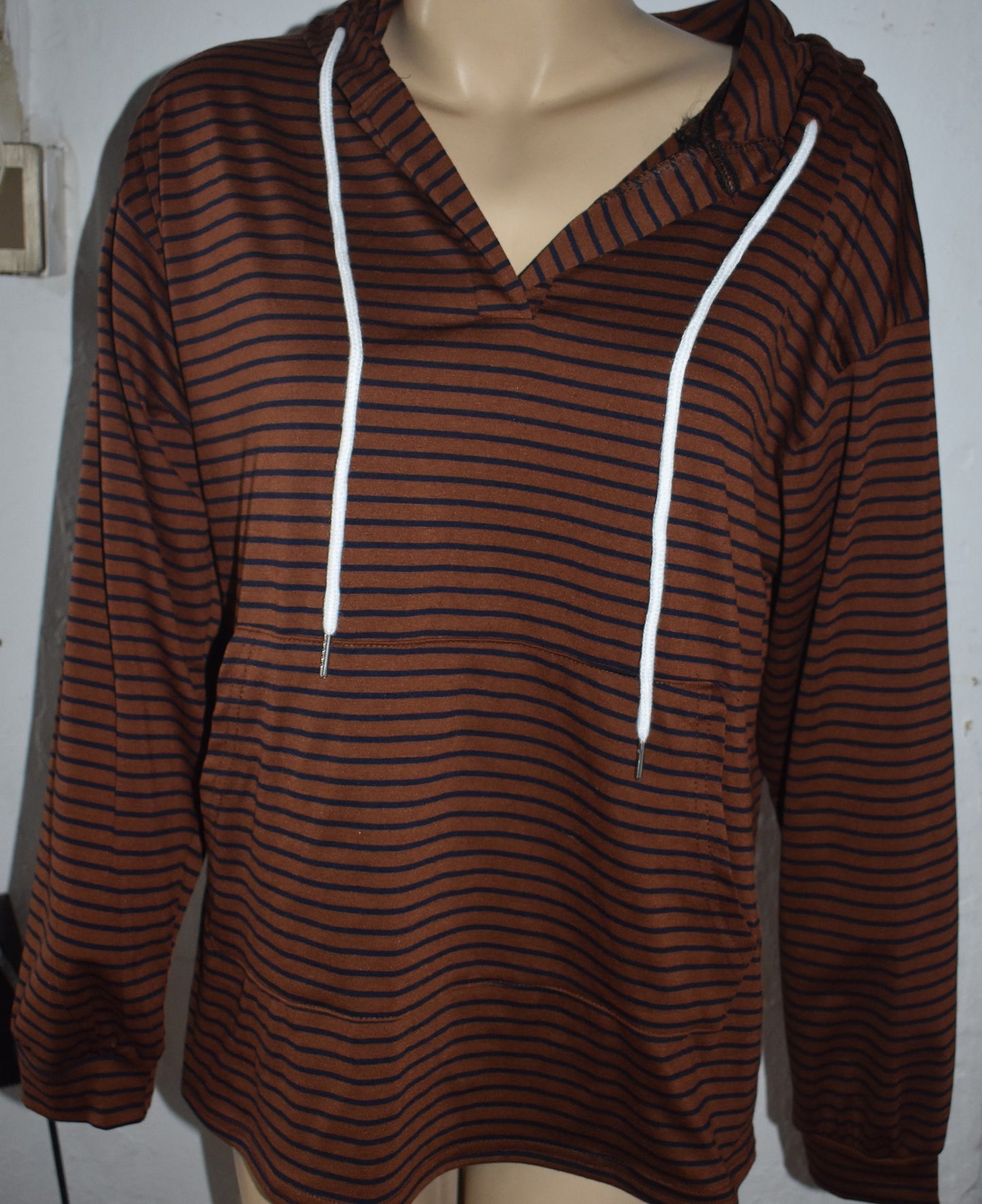 Striped Top Women's Clothing Loose Sweater