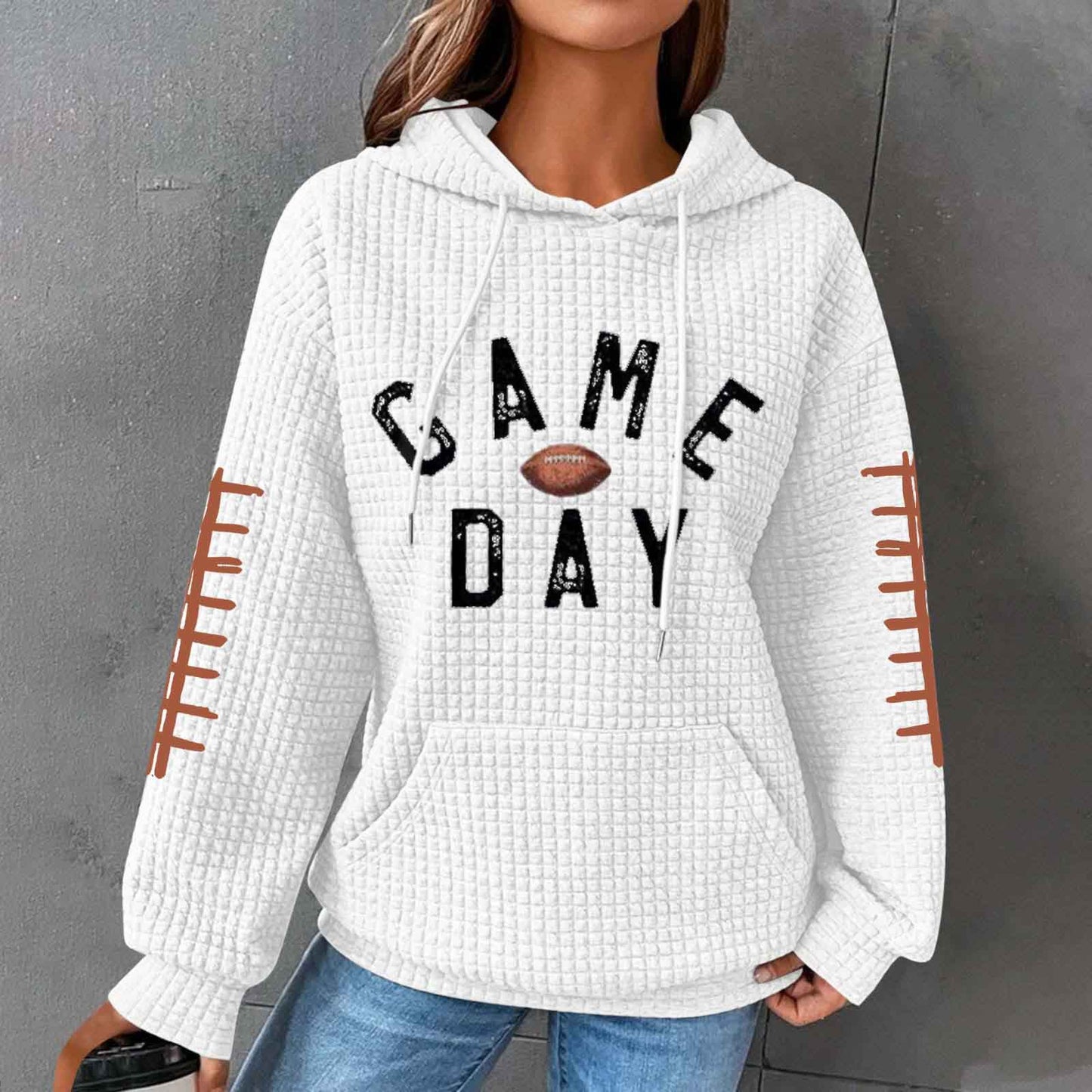 Hooded Long Sleeve Sweater All-matching Loose