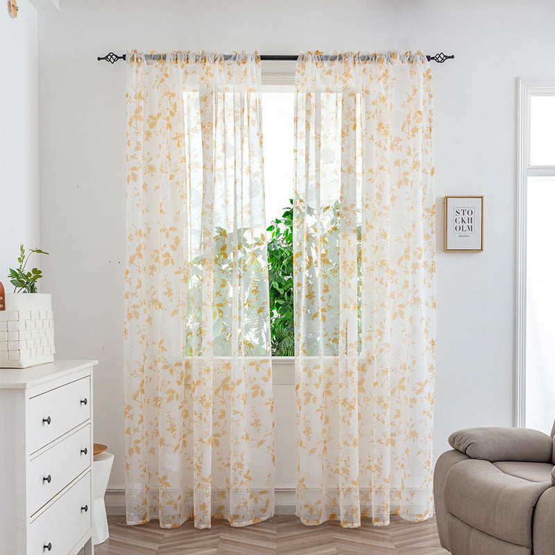 Mesh Curtains Bedroom Light Transmission Decorative Curtain