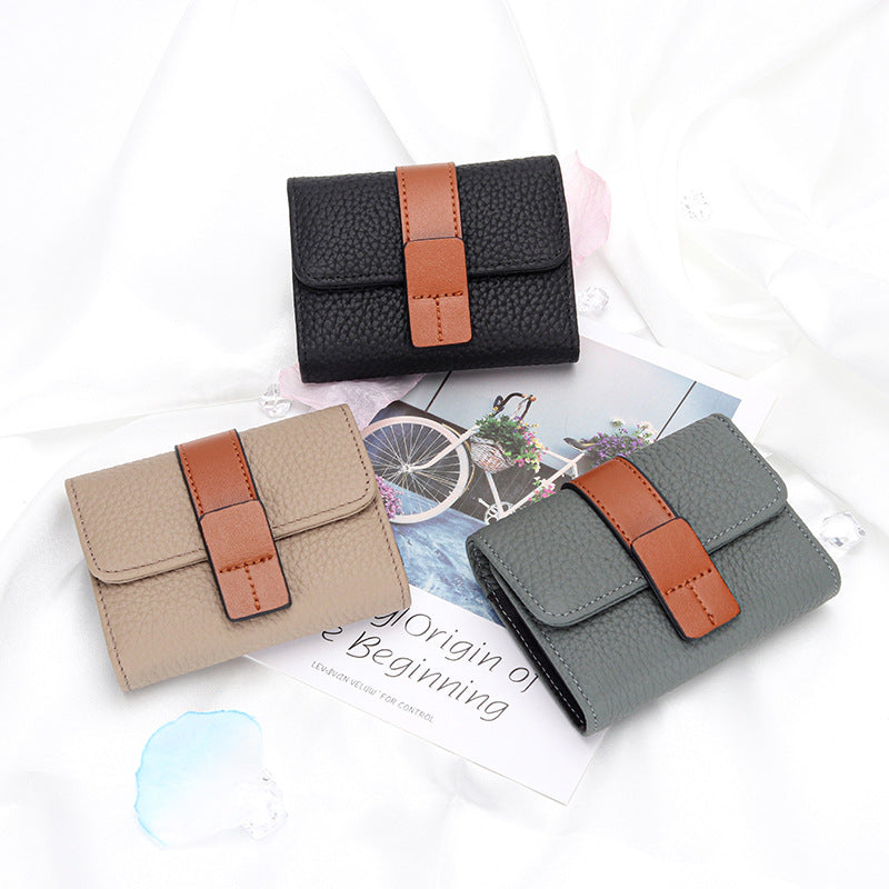 Women's Leather Card Holder Small Exquisite High-end Multiple Card Slots