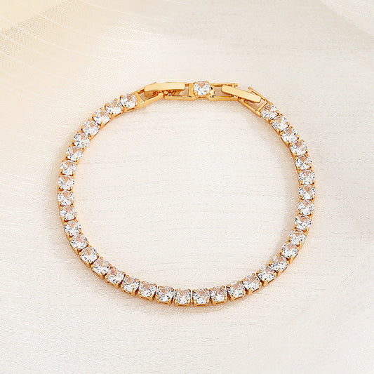 Women's Single Row Full Diamond Bracelet