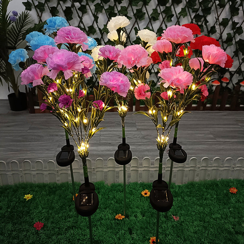 Solar Carnation Festive Lantern Outdoor LED Simulation