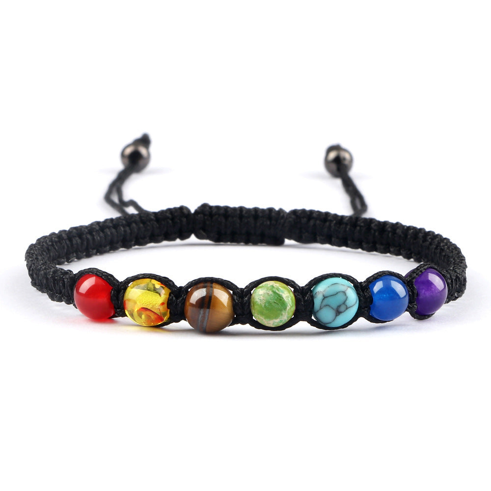 Round Seven-color Beads Accessories Bracelet