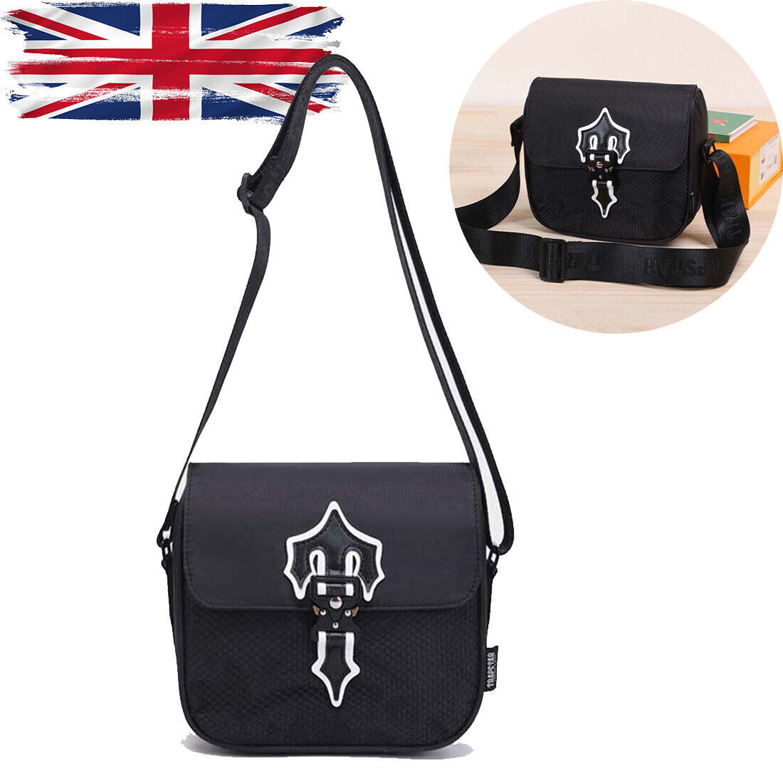 Unisex Postman Bag Fashion Messenger Bags Oxford Cloth Hip Hop Bags