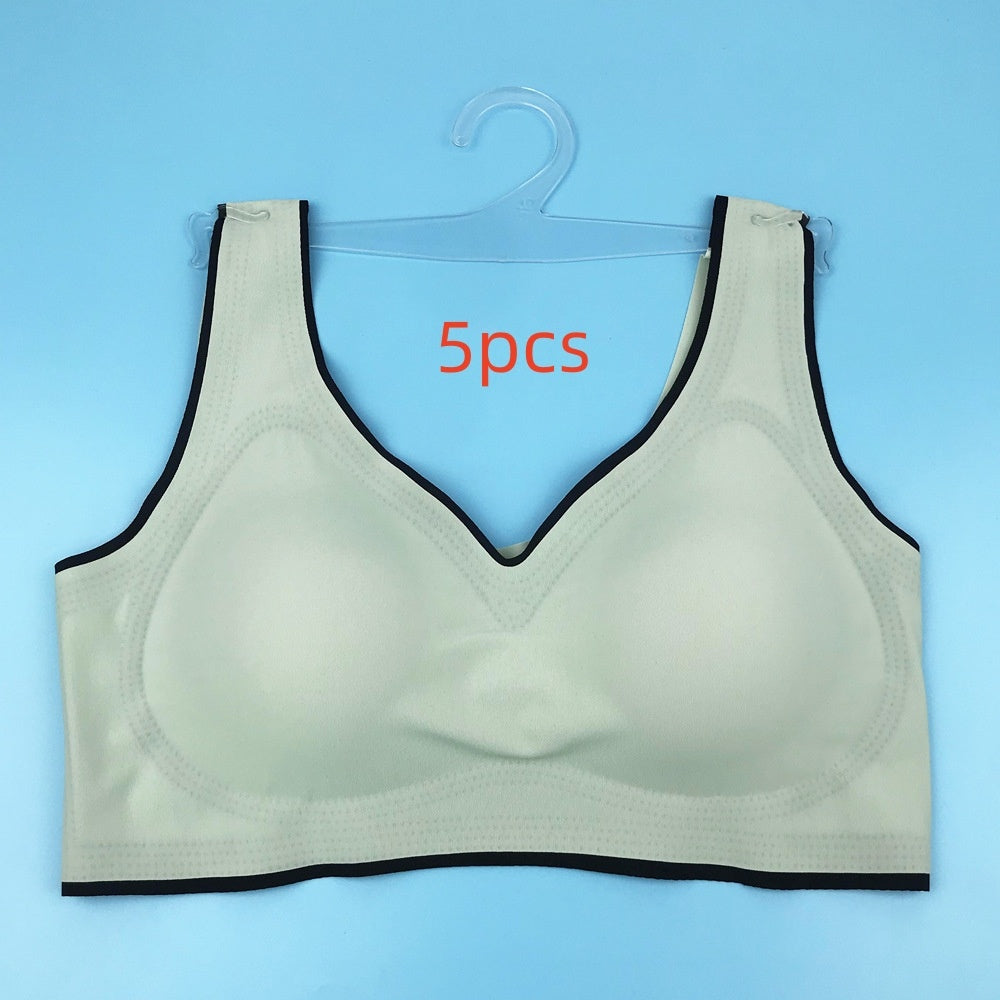 Seamless Underwear Summer Thin Women's Ice Silk Bra Beauty Back