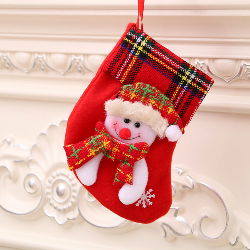 Christmas Decorations Santa Claus Socks Christmas Tree Pendant Christmas Socks Gift Bag Christmas Bag