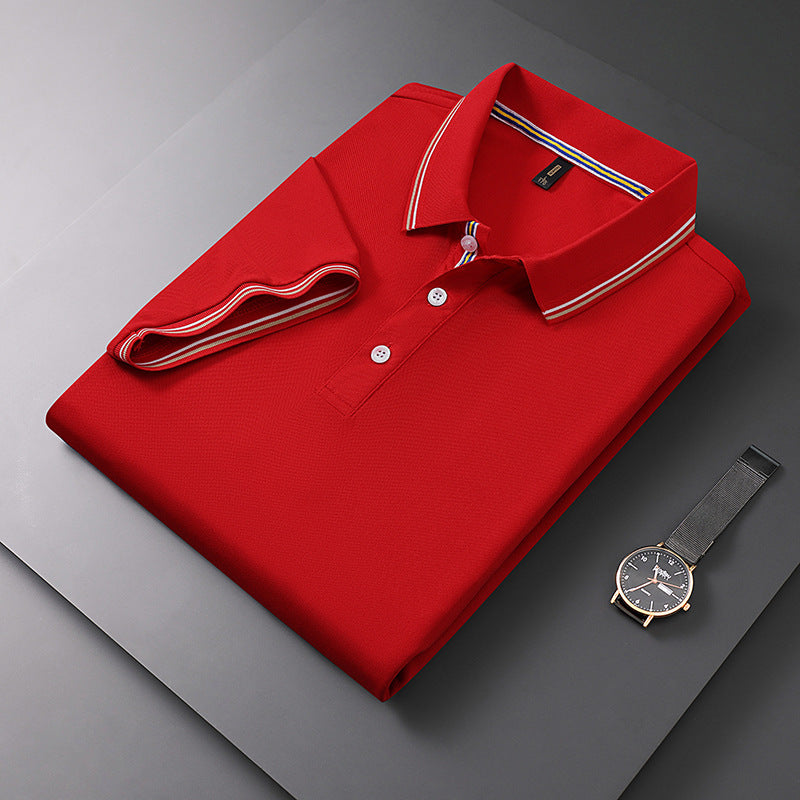 Summer Men's Polo Shirt Lapel T-shirt