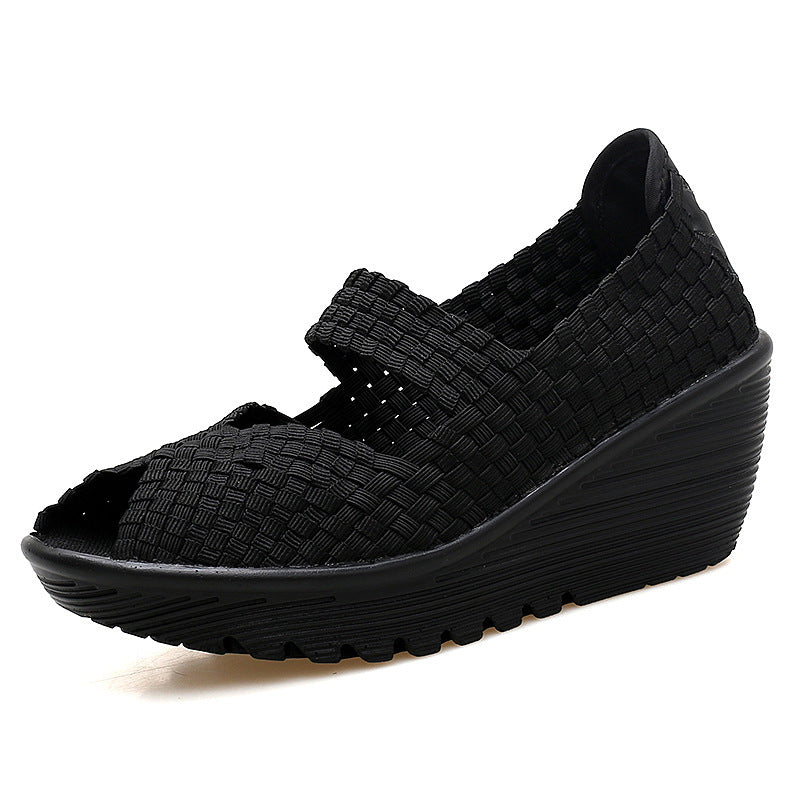 Hand-knitted Casual Knitted Slip-on Women's Shoes