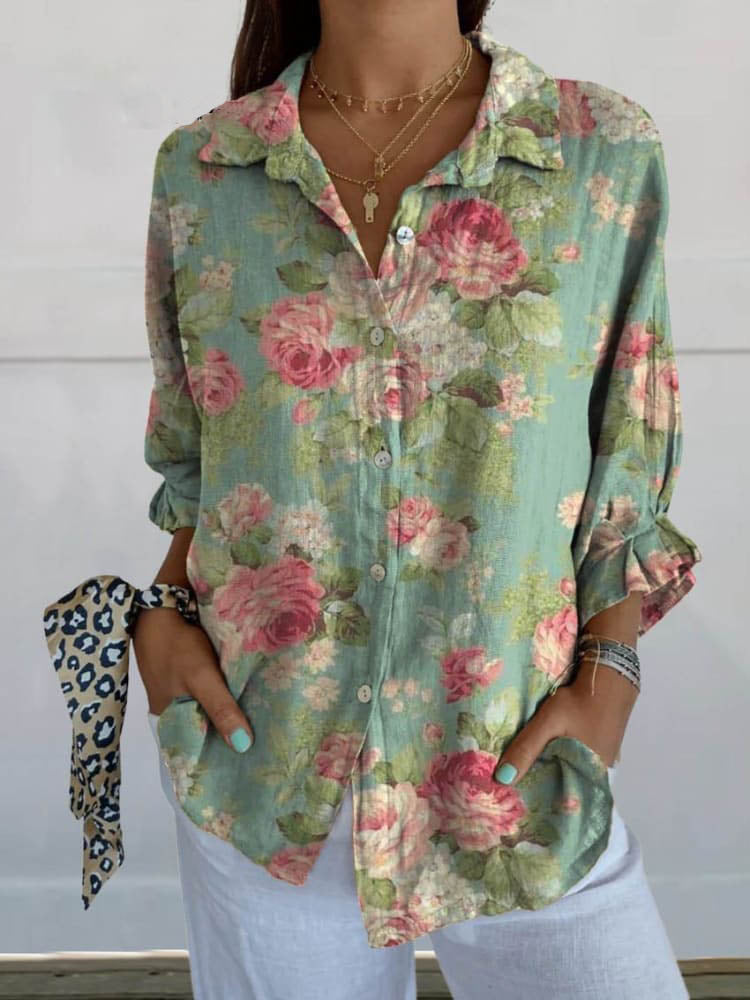 Women's Summer Animal Pattern Printed Shirt