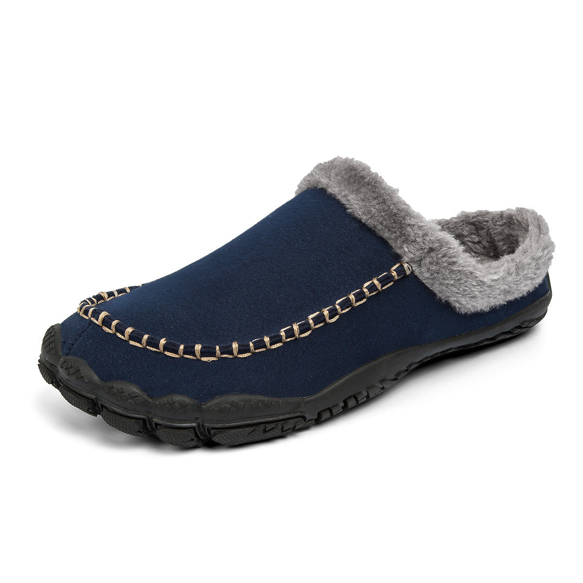 Winter Indoor Five-finger Flat Heel Warm Shoes