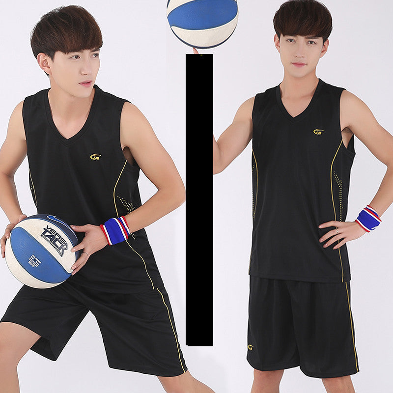 Basketball Sports Suit Men's Summer Casual Wear Sleeveless Thin Vest Running Suit Shorts Sportswear