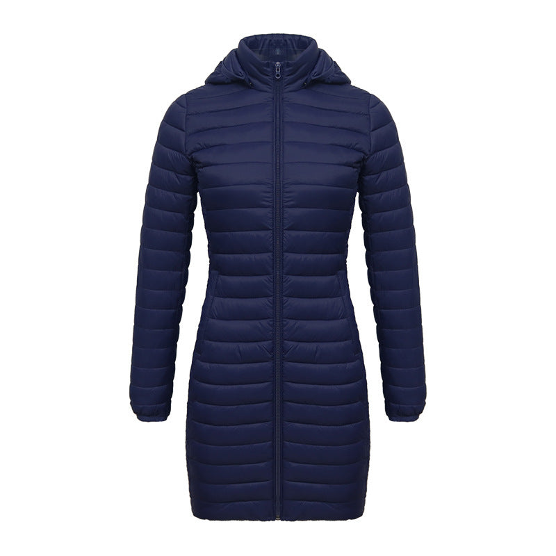 Women's Lightweight Mid-length Slim-fit Cotton-padded Jacket