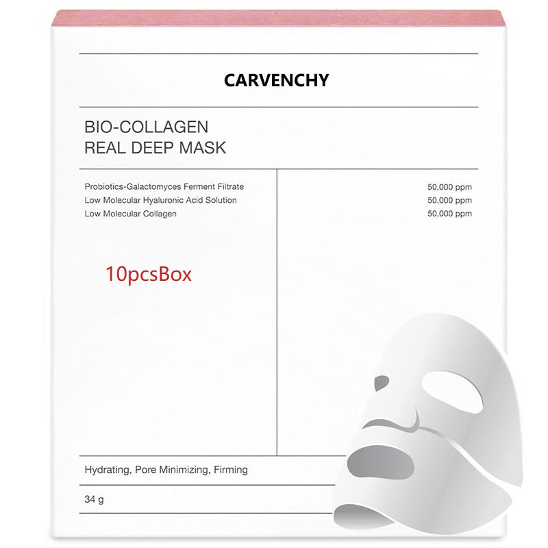 Deep Collagen Overnight Mask The Real Collagen Facial Sheet Masks With Low Molecular Weight Collagen For Elasticity Firming