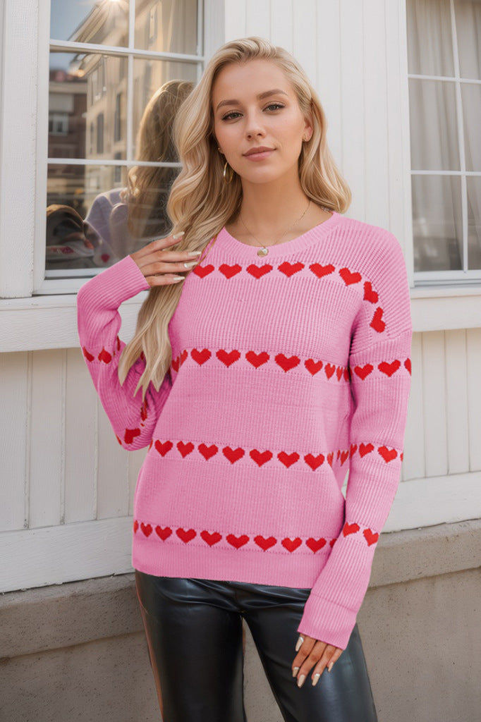 Valentine's Day Love Pullover Women's Knitwear