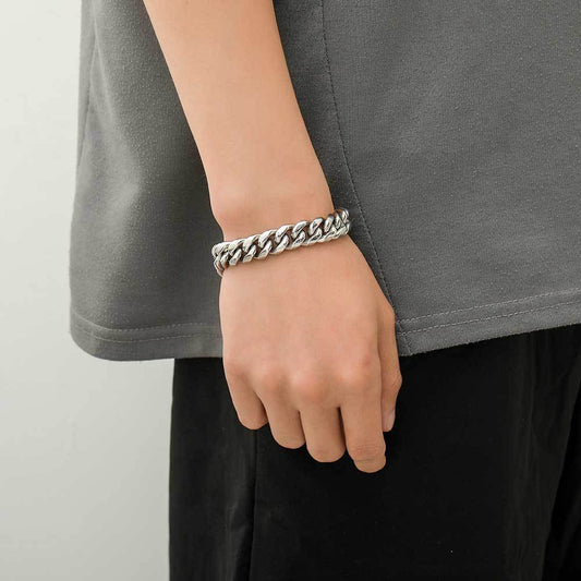 Fashion Spring Fastener Stainless Steel Bracelet