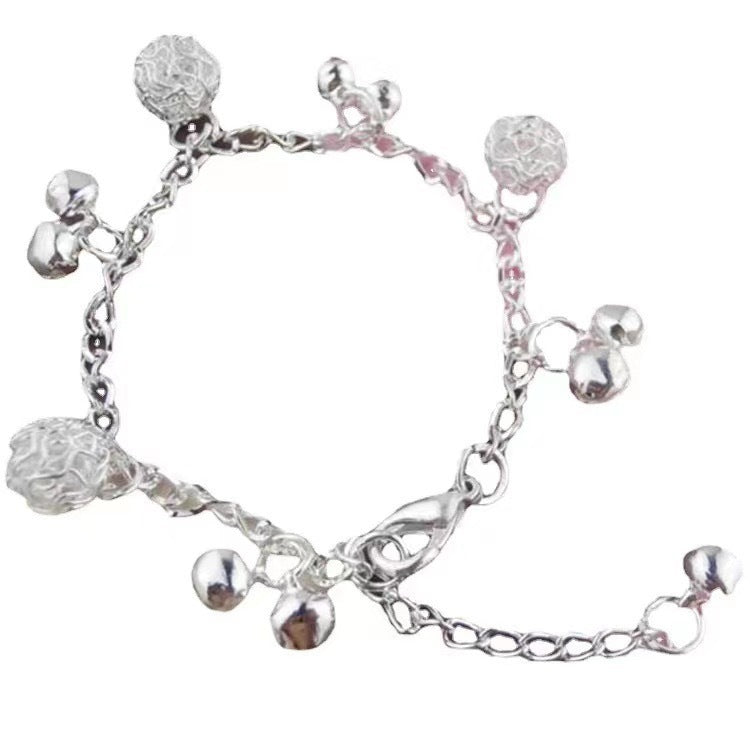 Ethnic Bell Alloy Ball Bracelet