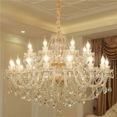 Luxury Crystal Chandelier In Living Room