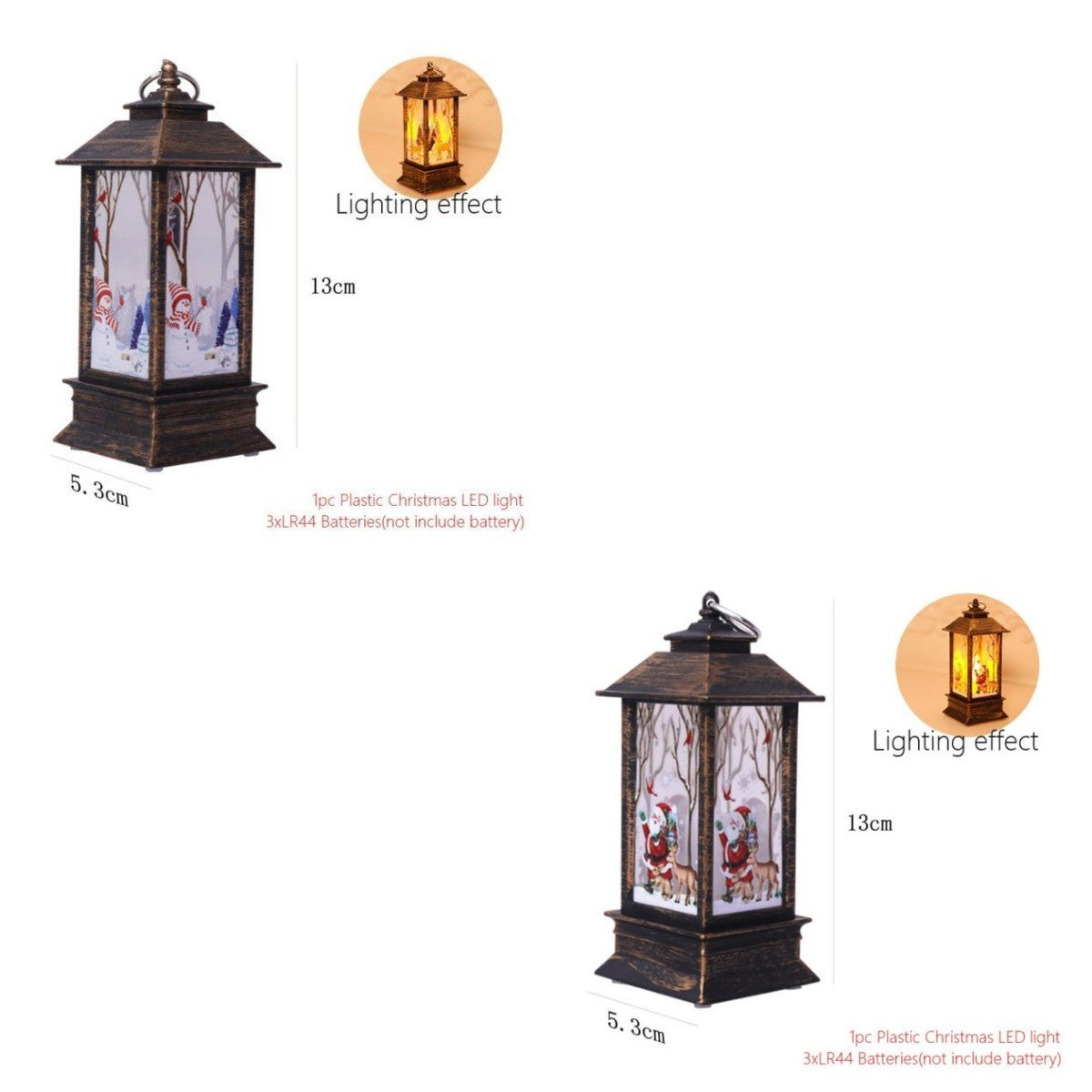 Christmas Lantern LED Electronic Candle Table Lamp Night Light For The Elderly