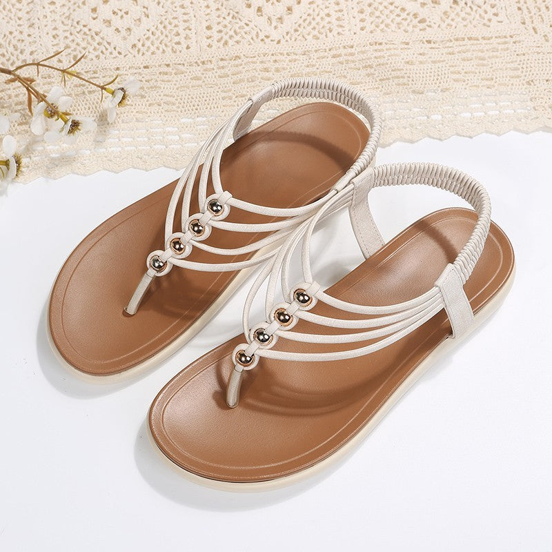 Flip-toe Wedge Platform Sandals Women's Roman Shoes