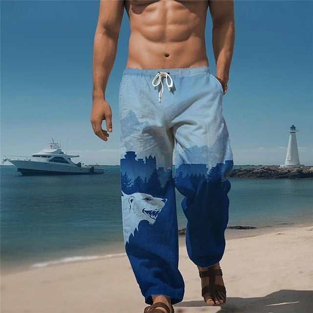 3D Digital Printing Men's Loose Track Sweatpants