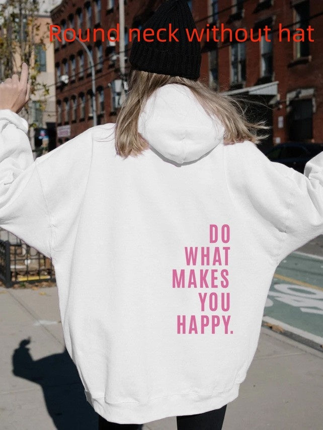 Do What Makes You Happy Sweatshirt Large Sweater