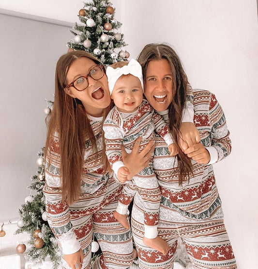 European And American Christmas Homewear Family Set Pajamas