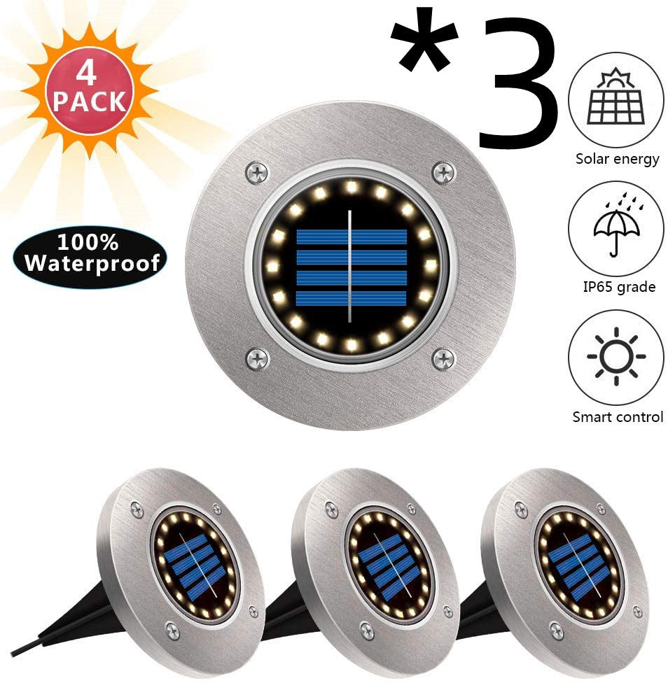 8LED Waterproof Solar Powered Garden Lights