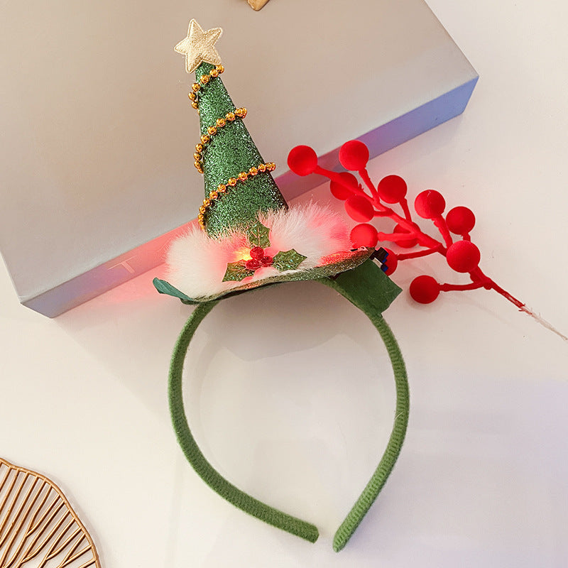 Christmas With Light Headband Snowflake Women's