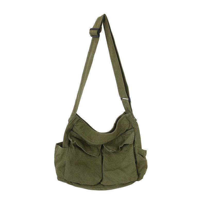 Retro Women's Large Capacity Artistic Casual Canvas Shoulder Bag