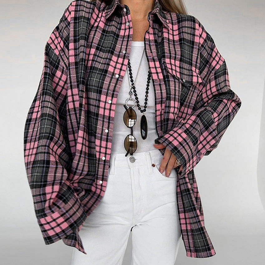 Plaid Simple Women's Shirt Niche