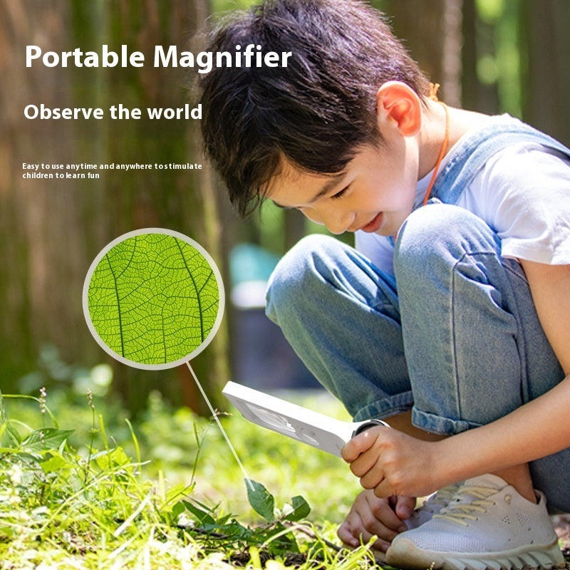 10-80 Times Portable Magnifying Glass With LED UV Lamp