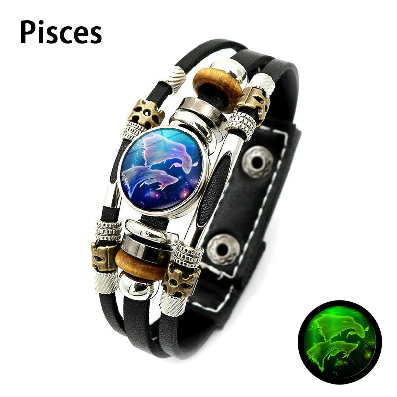 Personalized Three-layer Woven Beads Leather Bracelet