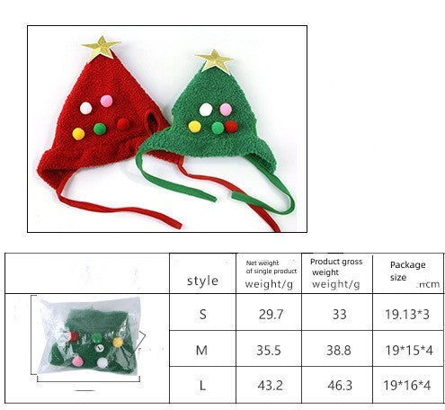 Pet Hat Christmas Tree Shape