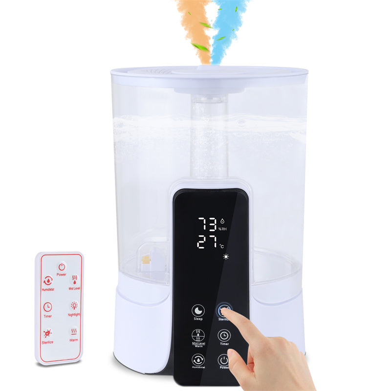 6L Large-capacity Humidifier Intelligent Timed Heating Spray UV Sterilization Intelligent Remote Control