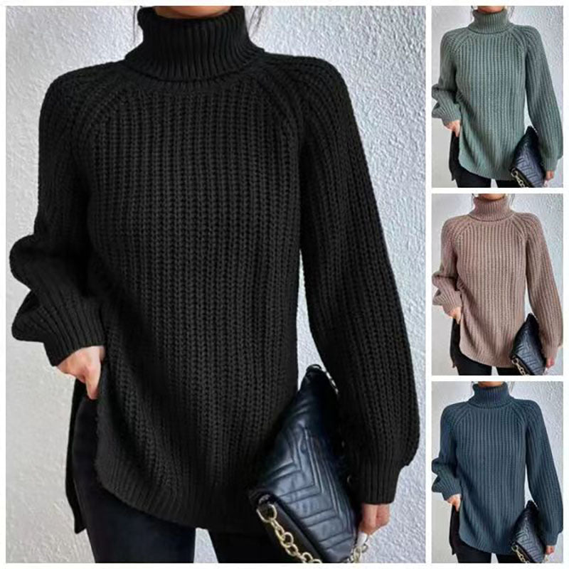 Woolen Sweater Fashion High Collar Thick Sweater