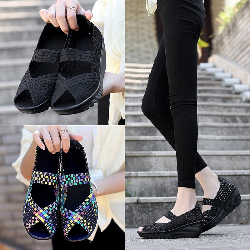 Hand-knitted Casual Knitted Slip-on Women's Shoes