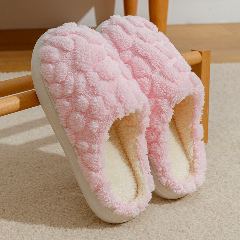 Women's Warm Plush Non Slip Cotton Slippers