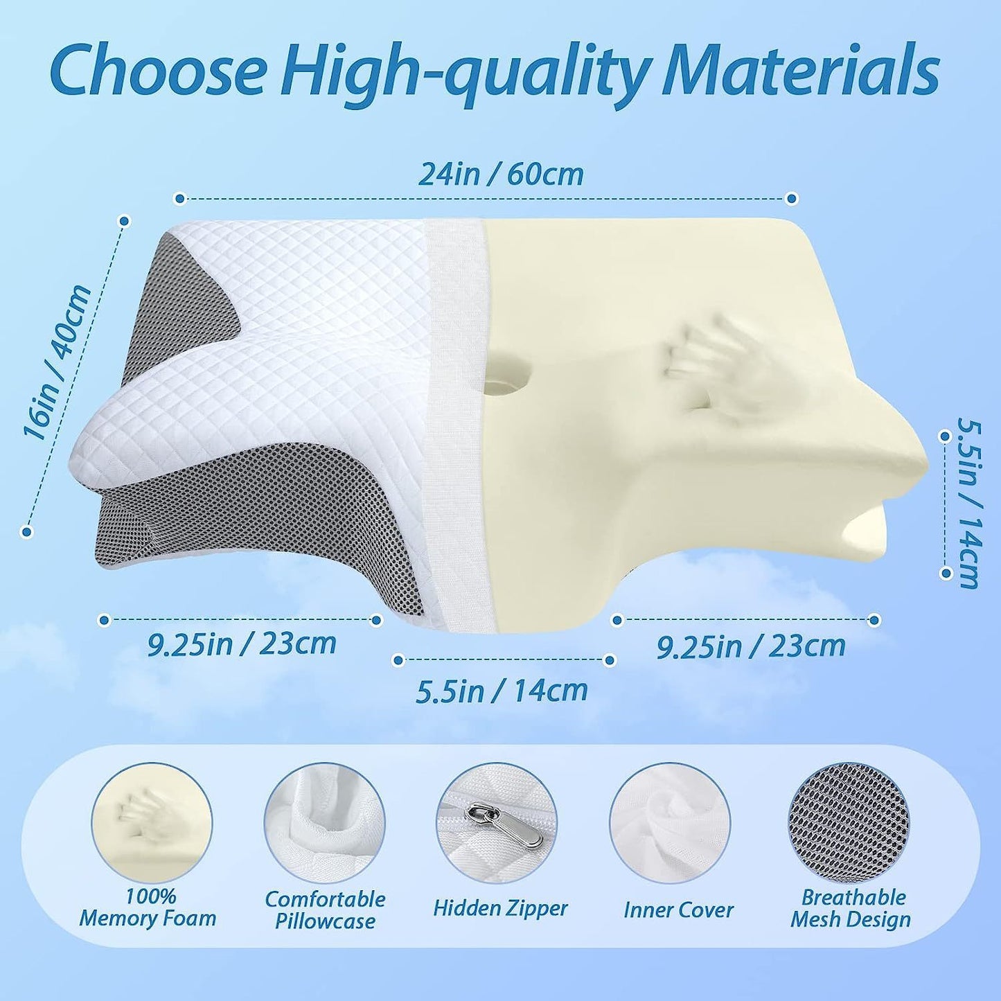 Neck Memory Home Sleep Pillow