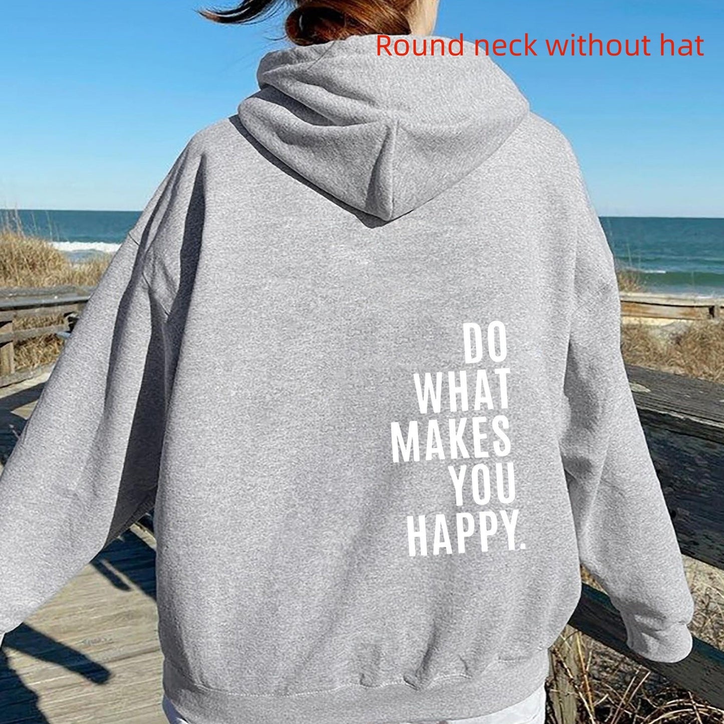 Do What Makes You Happy Sweatshirt Large Sweater